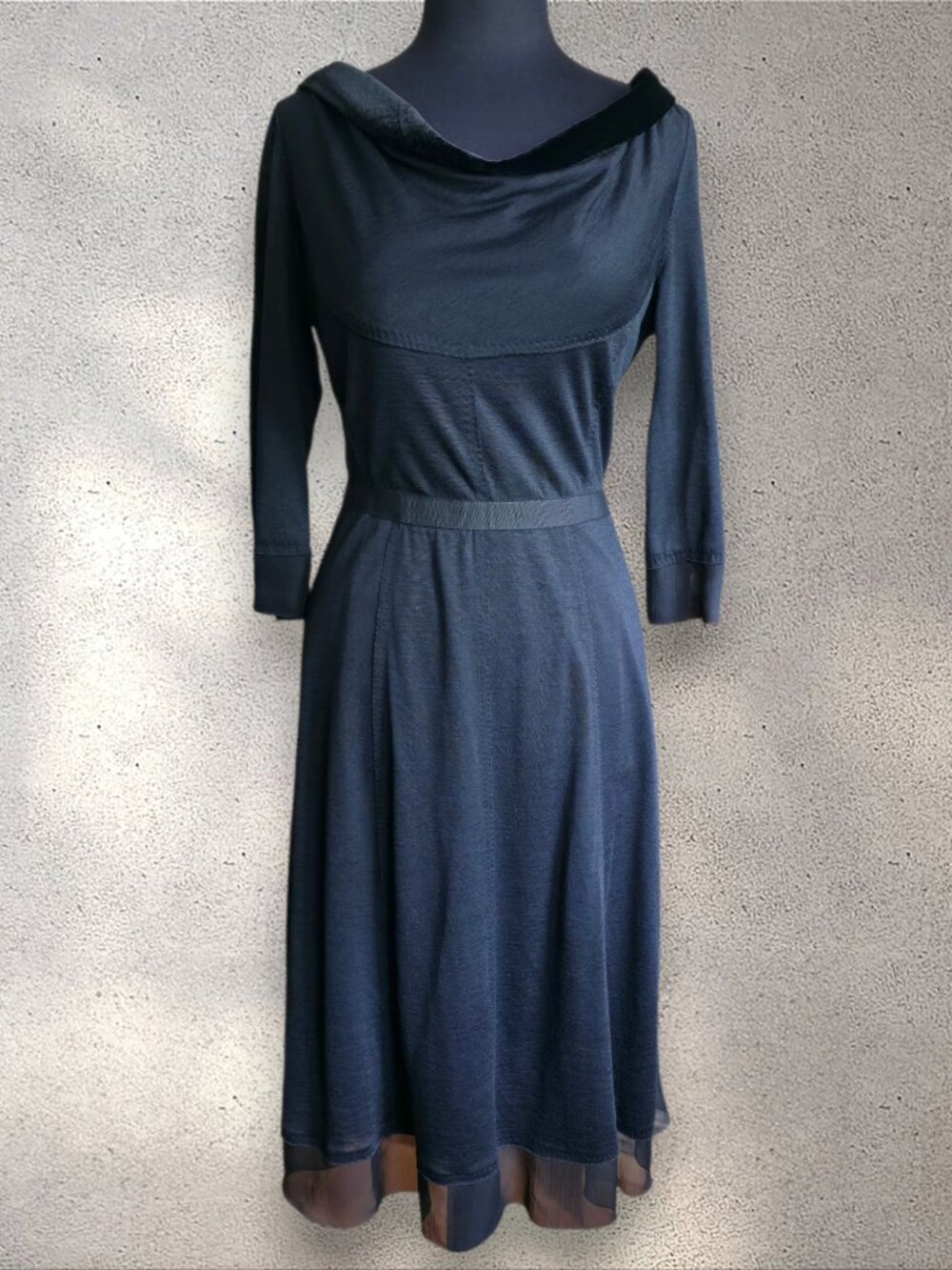 Louis Vuitton Silk Blend Black Dress